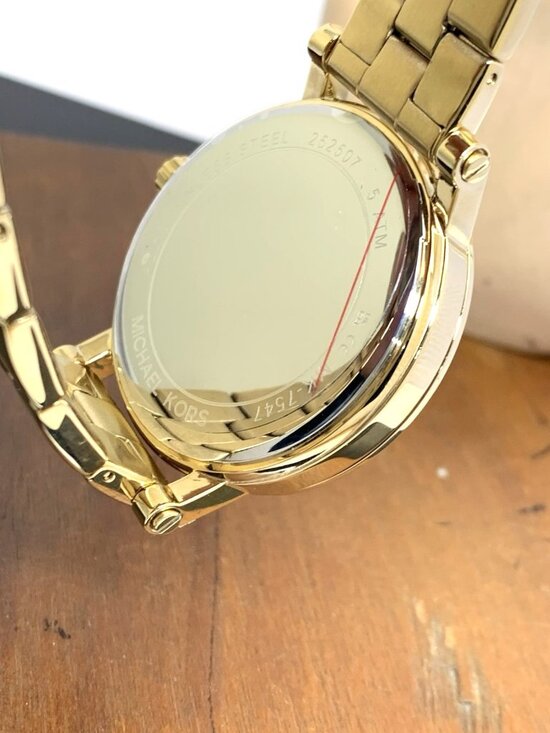 Michael Kors Women\'s Watch MK7547 Corey Quartz Black Dial Gold Tone Steel 38mm main image 9